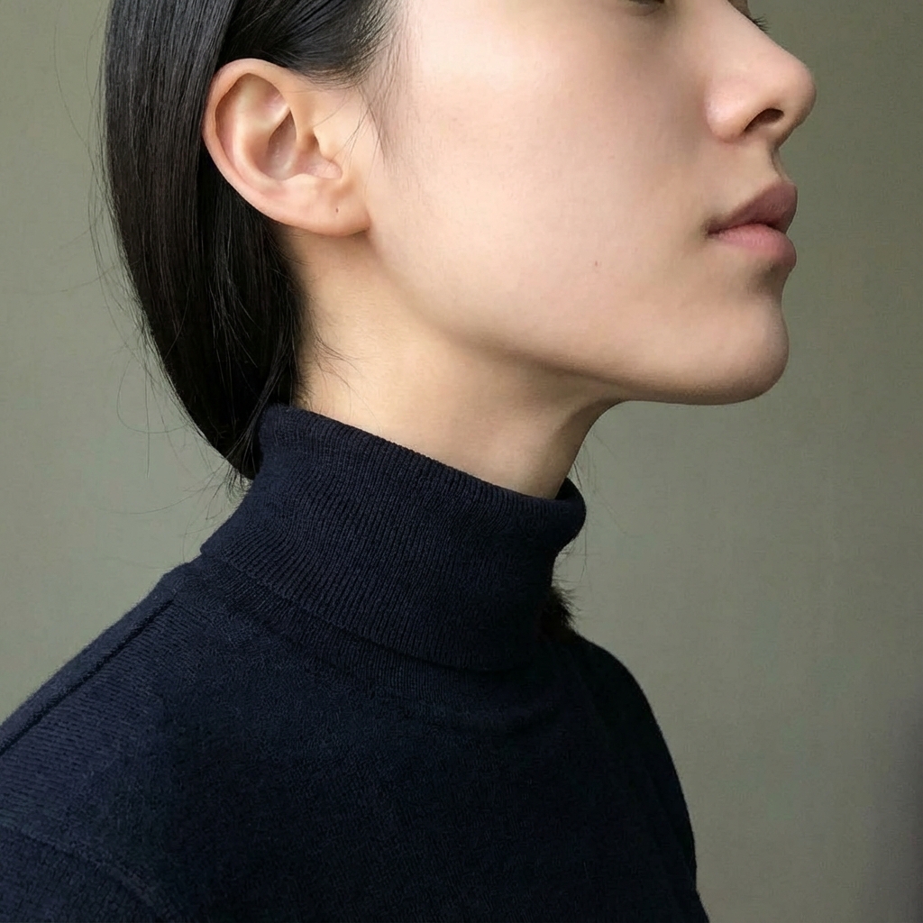 턱선 윤곽 변화