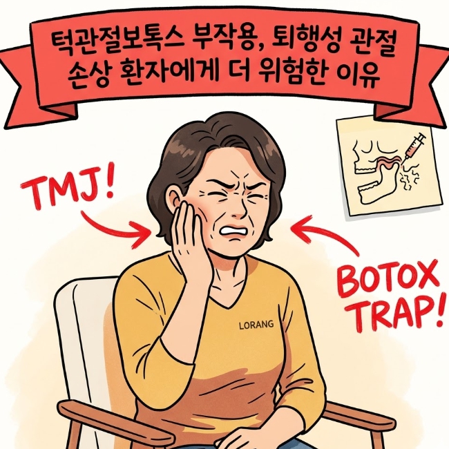 턱관절보톡스 부작용, 퇴행성 관절 손상 환자에게 더 위험한 이유