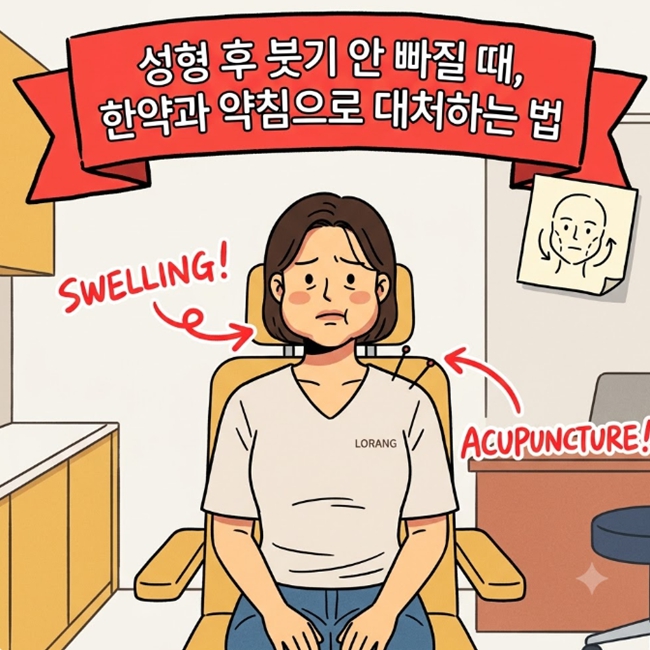 성형 후 붓기가 잘 안 빠지는 이유, 한약과 약침으로 순환을 잡는 원리